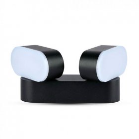 Aplique doble rotatorio Black 3000K 12W IP65