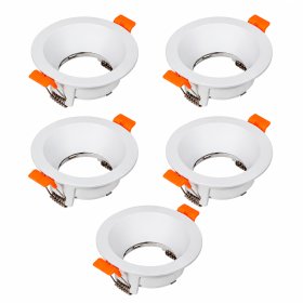 5 unidades Spot Blanco Fijo sin soporte para GU10 ø90mm