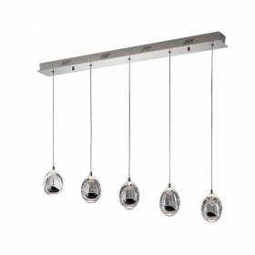Colgante 5 luces Rocío cromo en línea