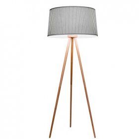 Lámpara de Pie de Madera - Pantalla textil - BEA