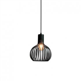 Colgante 1xE27 Vintage negro