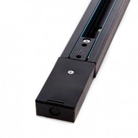 Carril monofásico reforzado 1m negro