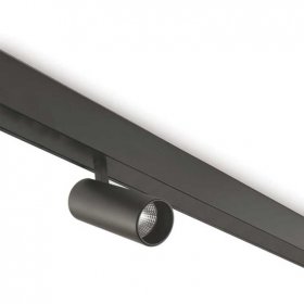 Foco para Carril magnético 10W 48V 3000K negro Fint