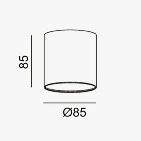 Plafón 9W 3000K