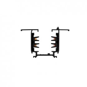 Carril Trifásico Empotrable Negro x2m