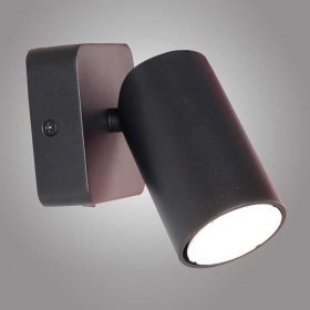 Foco una luz para GU10 SAL NEGRO con interruptor