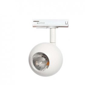 Foco carril 10W esfera orientable UGR13 Blanco 3000K