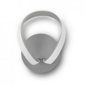Aplique de pared 12W Kno Plata y cromo