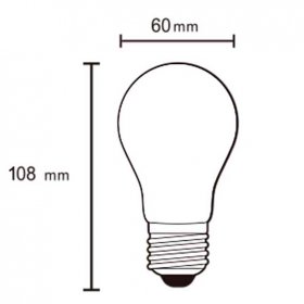 Bombilla E27 12W Regulable OPAL 3000°K 