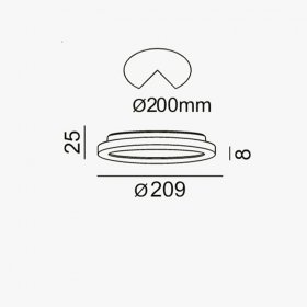 Downlight cromado 23W 4000K