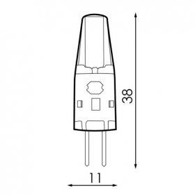 Bombilla LED G4 3W COB Blanco Cálido 3000°K