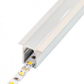 Perfil Fino con alas 13mmx12mm aluminio anodizado para empotrar 2m