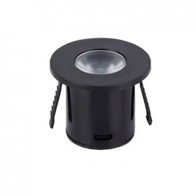Foco mini 1w negro 3000K 220v