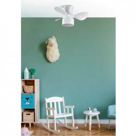 Ventilador de techo DC 24W Kos Negro