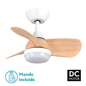 Ventilador de techo Blanco y Haya PIRDO 24W