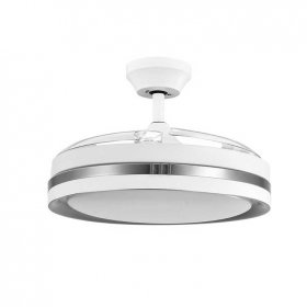 Ventilador de techo DC 72W VIPER Blanco y Plata