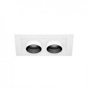 Foco doble 12W Mini-Oxo-Square CCT semiempotrable