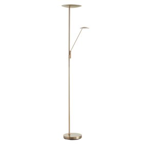 Lámpara de pie Daphne medalla oro mate 33W+8W CCT