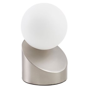 Lámpara de mesa Moon touch níquel mate para 1 G9 (no incluida)