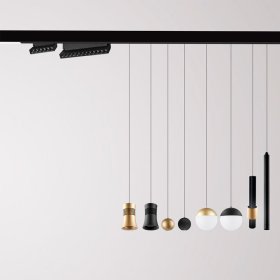 Colgante 12W Negro y Oro 3000K MAGNETO