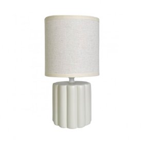 Lámpara de Sobremesa con pantalla beige para E14 Barlow