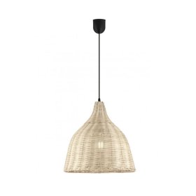 Lámpara Colgante mimbre natural para E27 Sacoma