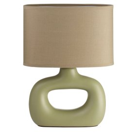 Lámpara de mesa verde para 1 E27 (no incluida) Pubol