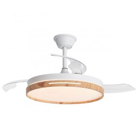 Ventilador de techo 50cm 68W CCT con aspas Desplegables Togo Madera