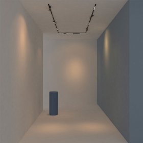 Lineal LED 12W 110ºmini Negro MAG