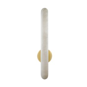 Aplique de pared LED 15W 3000K de abalastro y latón