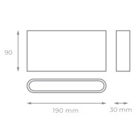 Aplique exterior IP65 LUPO CCT blanco