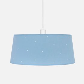 Colgante textil celeste para E27