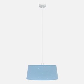 Colgante textil celeste para E27