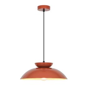 Lámpara Colgante metal terracota para E27 