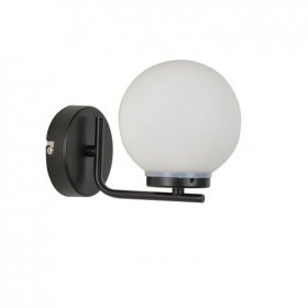 Aplique globo Swann negro