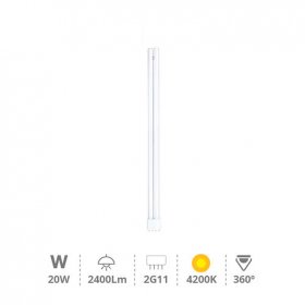 Bombilla PL-XL 22W (2G11) Blanco Neutro 542mm