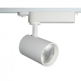 Foco carril trifásico 33W 15 o 40º blanco mate 3000K