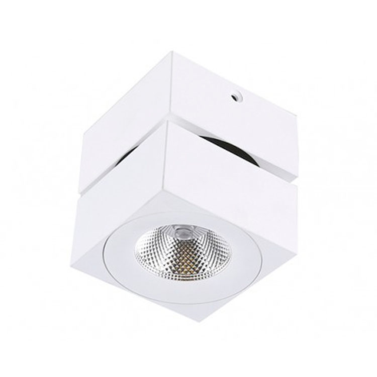 Cubo orientable 7W blanco mate 38º 4000K 80x80