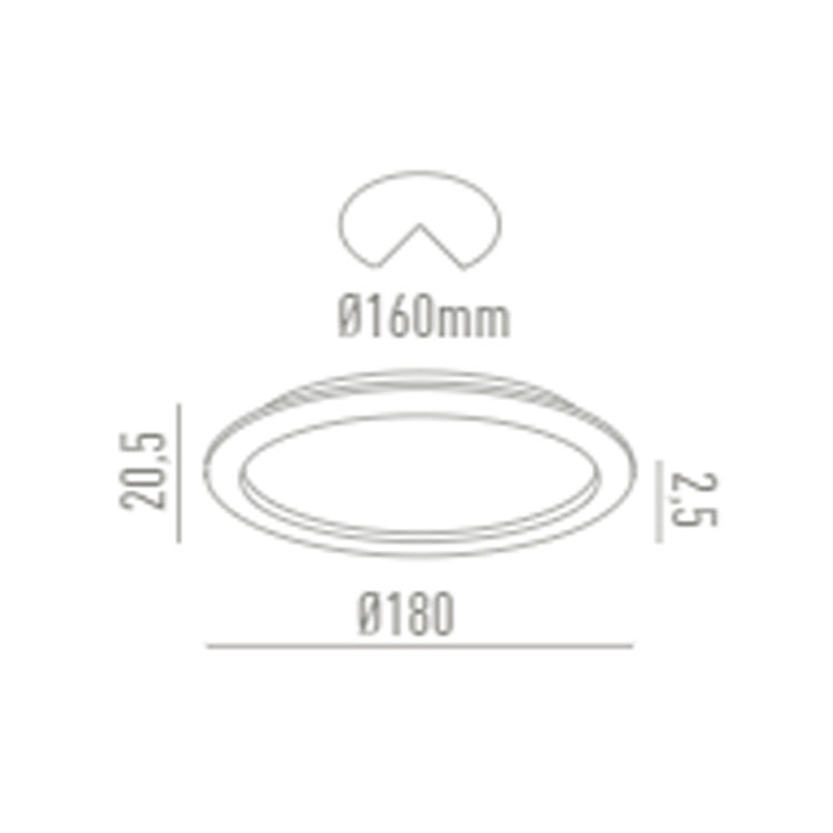 Downlight IP54 18W Blanco.3000K