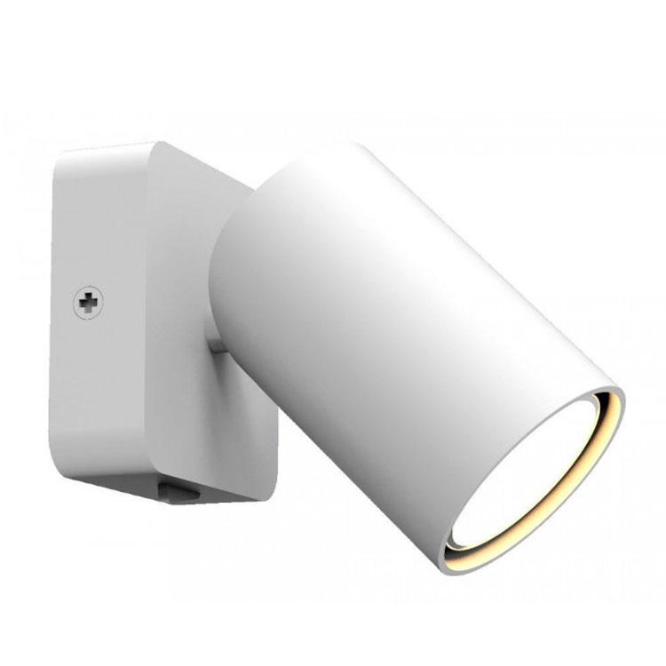 Foco una luz para GU10 SAL blanco con interruptor